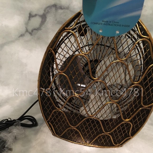 Gold bronze Pineapple Fan Electric Novelty summer - Picture 3 of 8